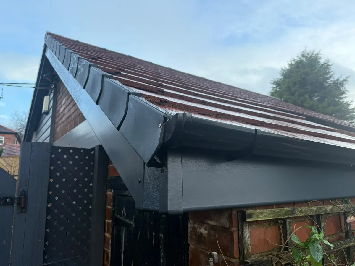 Anthracite fascias, dry verge and guttering